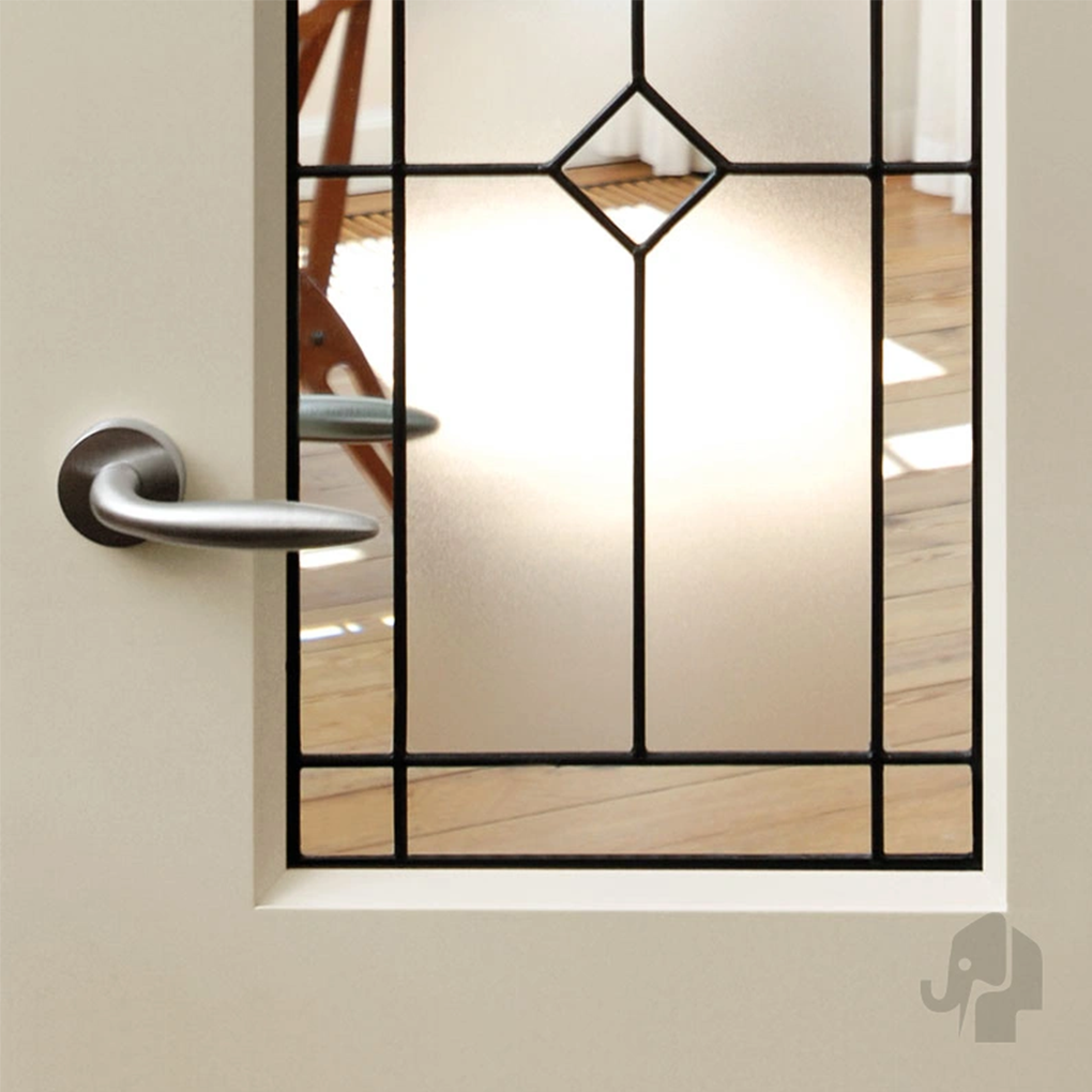 Binnendeur Austria Colour Lux Plus Brest met geplaatst Glas-in-lood Bologna